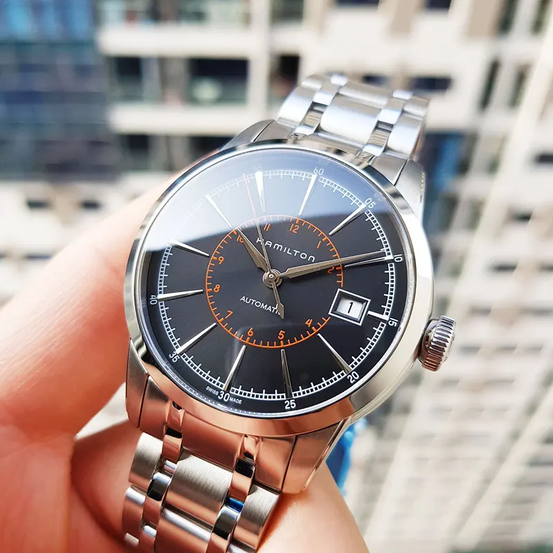 Hamilton American Classic RailRoad Black Dial Men's Watch- H40555131